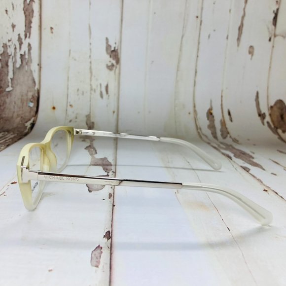Michael Kors Rectangular Ivory Silver Eyeglasses Frames NWOT - Picture 8 of 12
